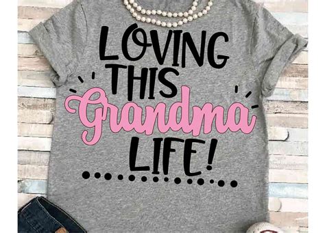 Grandma svg SVG DXF JPEG Silhouette Cameo Cricut Loving this grandma