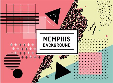 Colorful Memphis Background Vector Art At Vecteezy