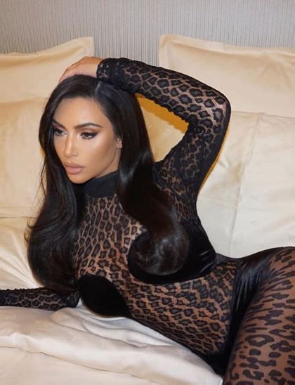 Kim Kardashian Stuns In Sheer Lace Bodysuit At Paris Fashion Week Photos Thejasminebrand