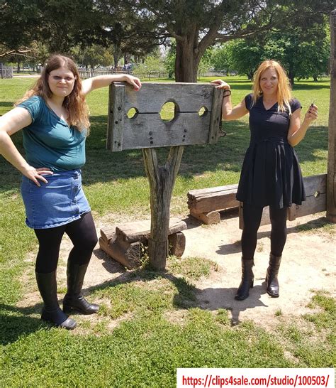 Pillory Girls 2017 Denise And Her Friend Sydney By The Pil Tlt