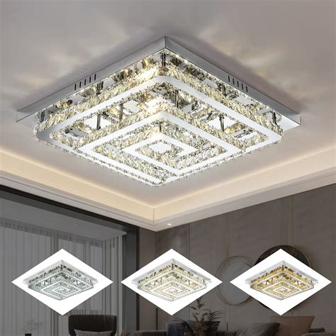 23 Large Elegant Crystal Chandelier Modern Led 3 Color Dimmable