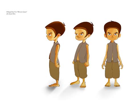 Ramnation Village Kid Character For 2d Short Film Bhoot Gaun