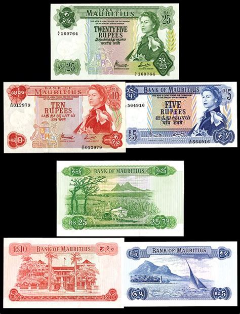 90% cost of project up to a ceiling of rs 300,000. Bank of Mauritius, ND (1967), Set of 3 Issued Banknotes