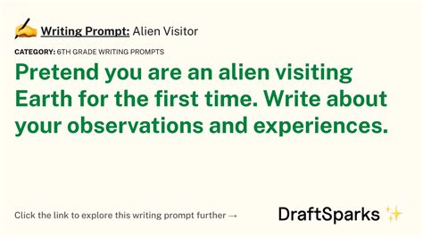 Writing Prompt Alien Visitor Draftsparks