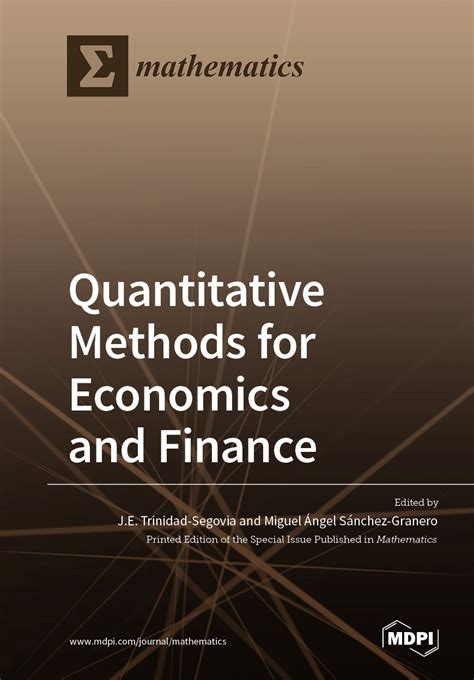 Quantitative Methods For Economics And Finance Mdpi Books