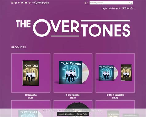 The Overtones Store Products