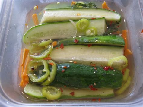 This is a wonderful, spicy dill pickle with a nice hint of sweetness. Christine's Kitchen Chronicles: Homemade Refrigerator Pickles