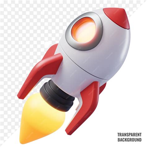 Premium Psd Transparent Rocket 3d Icon Psd File