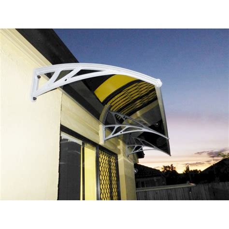 12m Projection Dark Polycarbonate Awnings