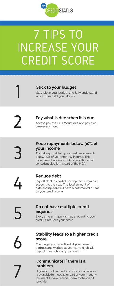 How To Increase Your Credit Score Infographic Credit Score Credit