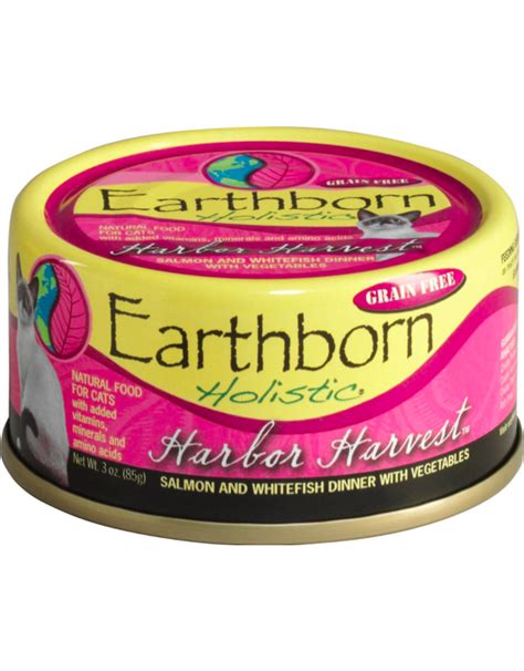 Our earthborn holistic cat food recipes have both wet and dry cat food options perfect for any kitty looking to up their dinner game. Earthborn Holistic Cat Canned Food Harbor Harvest 3 oz-The ...