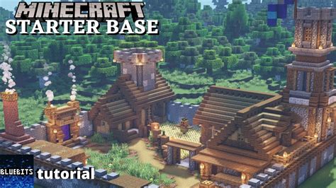 Minecraft Tutorial How To Build An Ultimate Starter Survival Base
