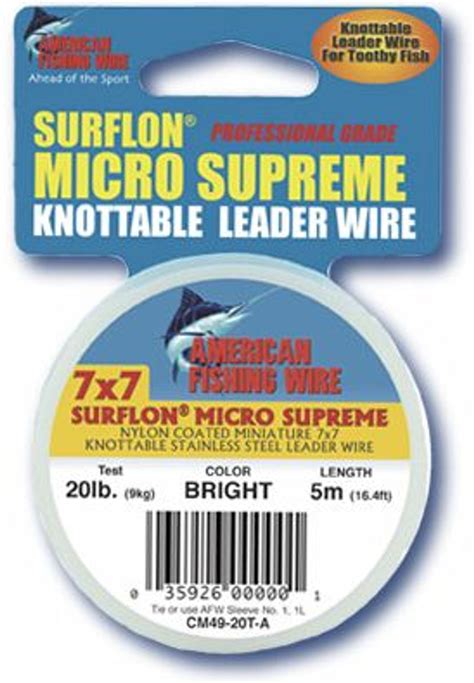 American Fishing Wire Surflon Micro Supreme 5 Meters Black Test 65