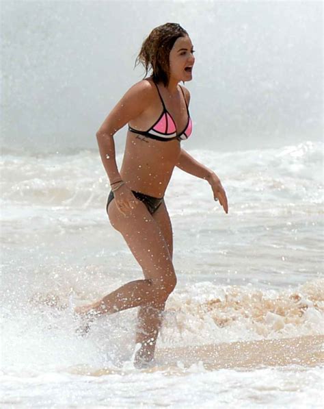 Lucy Hale Bikini Pics At A Beach In Hawaii July Celebsla Com