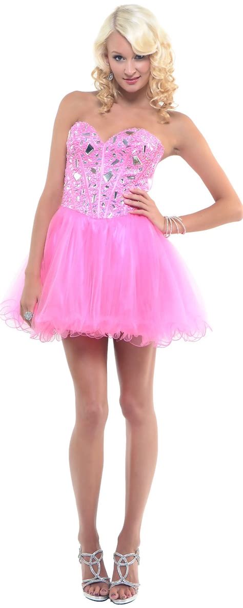 Cheap Short Pink Prom Dresses