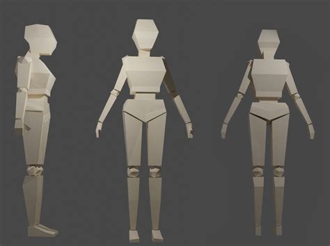 Low Poly Character Part By Mihaly Varga On Dribbble