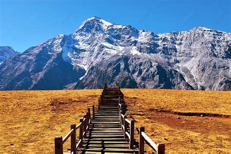 The Ladder Of Yulong Snow Mountain In Lijiang Yunnan Province