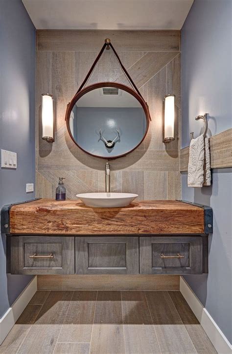 Inspiring Lake House Home Decor Ideas 68 Rustic Modern Bathroom