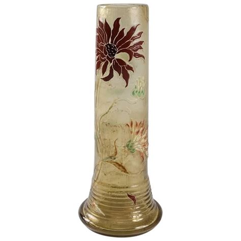 French Art Nouveau Carved Cameo Glass Vase By Émile Gallé At 1stdibs