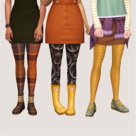 Download Autumn Pattern Tights Create A Sim The Sims 4 Curseforge