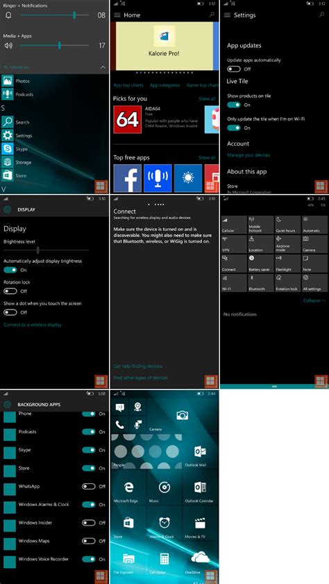 Zrzuty Ekranu Z Najnowszej Wersji Windows 10 Mobile Build 10162
