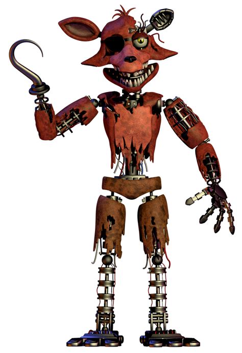 Fnaf C4d Withered Foxy Render By Therayan2802 On Deviantart