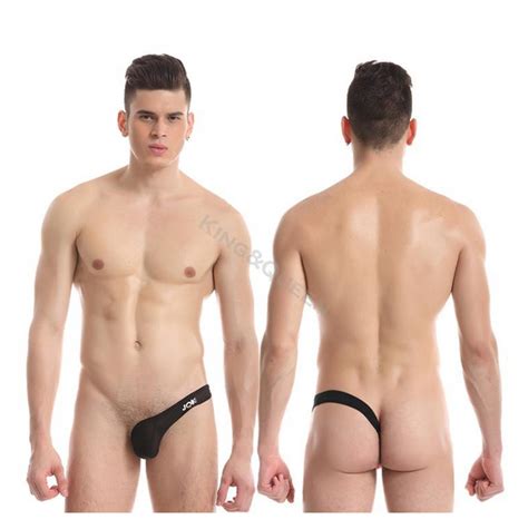 Mens G String Thong Latex Rubber Double Exposure Shiny Jelly Hot Sex