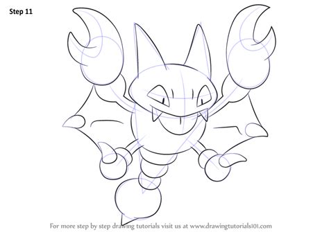 Step By Step How To Draw Gligar From Pokemon