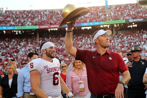 Oklahoma Sooners Football Press Conference Notes Lincoln Riley Stands