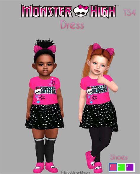 Lookbooks Reblogs And Sim Downloads — Littletodds Monster High Set Dress