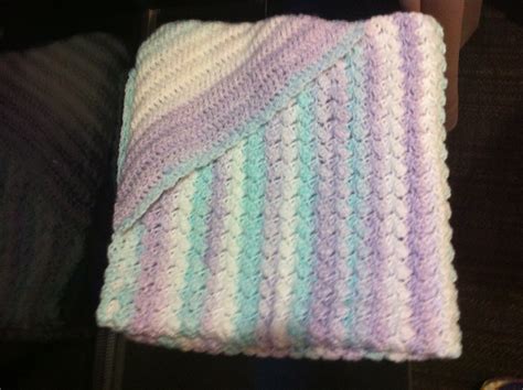 Not My Nanas Crochet Crochet Hooded Baby Blanket Free Pattern