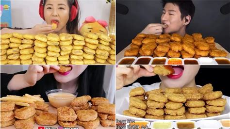 Asmr Nuggets Eating Compilation Mukbang Youtube