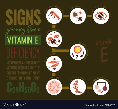 Vitamin E Deficiency Royalty Free Vector Image