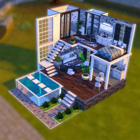 The Sims 4 Dollhouse Sims 4 Loft Sims Building Sims 4 House Design