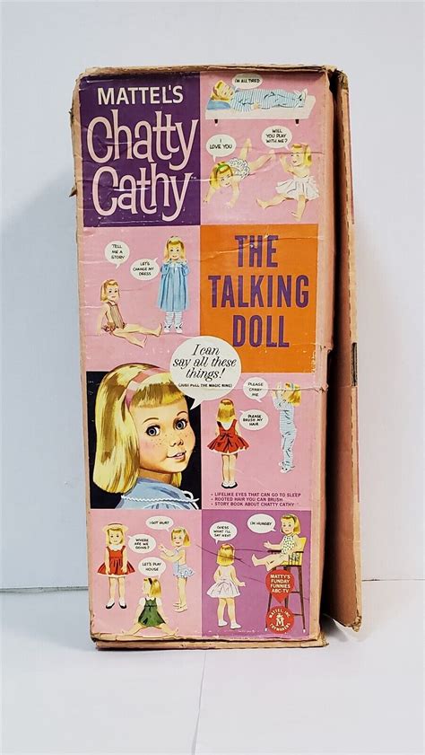 S 615 Vintage 1959 Mattel Chatty Cathy Doll With Clothes And Original