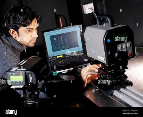 Visual Display Unit Research Physicist Using A Spectroradiometer To