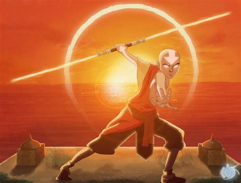 Avatar State Aang Lightsaber Training By Yondaimeminato4 On Deviantart