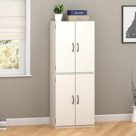 Find pantry shelves, racks & storage at great prices. Tall Storage Cabinet With 4 Doors And Two Adjustable ...