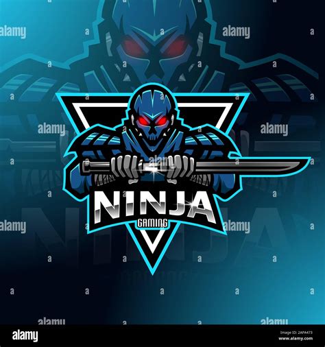 Gamer Ninja Mascot Logo Gamer Ninja Esports Logo Gaming Logo Lobotz Ltd