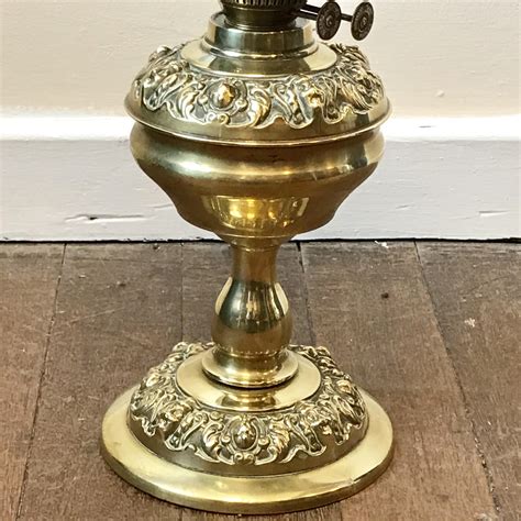 Brass Decorative Embossed Oil Lamp Antique Brass And Copper Hemswell