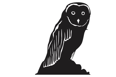 Animal Owl Silhouette On Transparent Background 34131355 Png