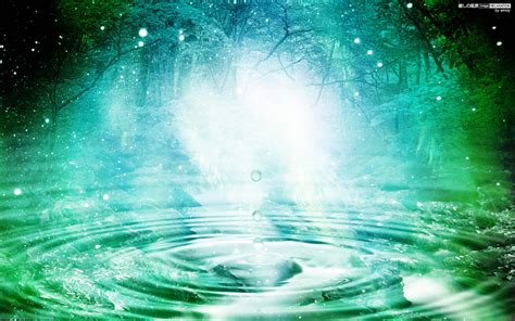 神秘な森の泉 癒しの風景 Image Relaxation （癒し壁紙）