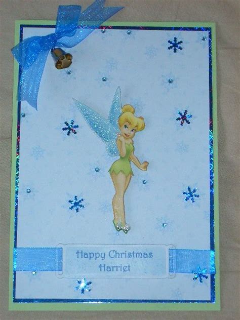 Tinkerbell Christmas Card Homemade Cards Handmade Christmas