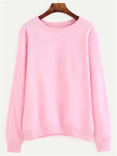 Letter Print Pullover Sweatshirt Shein Sheinside