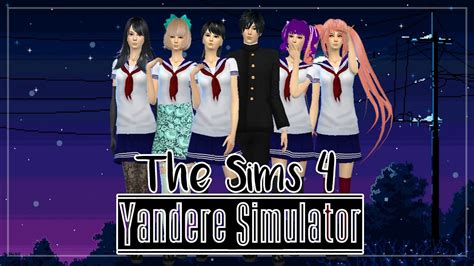 The Sims 4 Create A Sim Game Character Yandere Simulator Part 1