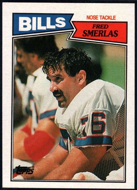1987 Topps 368 Fred Smerlas Buffalo Bills Collectibles