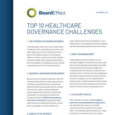 Healthcare Board Governance Kit Boardeffect