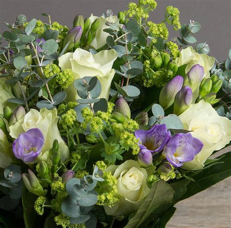 Scented Rose And Freesia Fresh Flowers Bouquet By The Flower Studio