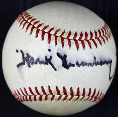 Lot Detail Hank Greenberg Single Signed Onl Baseball Psadna