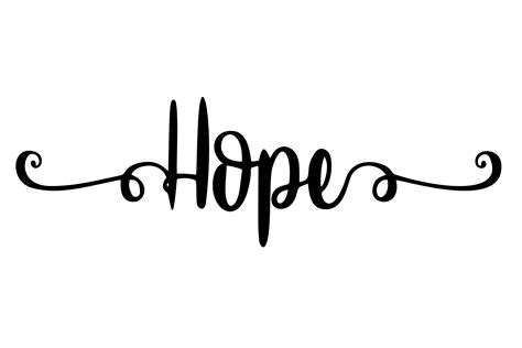 Hope Beautiful Word Art Gráfico Por Magnolia Blooms · Creative Fabrica
